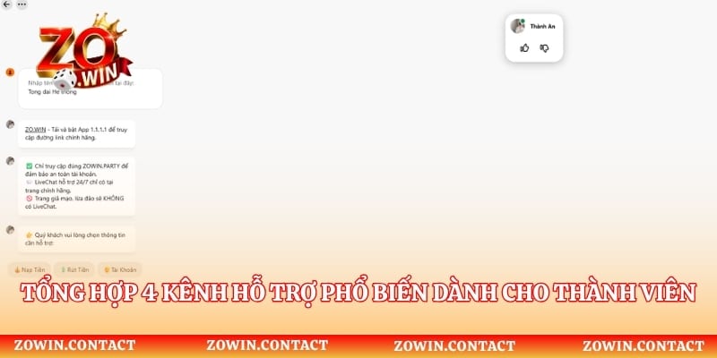 Tổng hợp 4 kênh hỗ trợ phổ biến dành cho thành viên