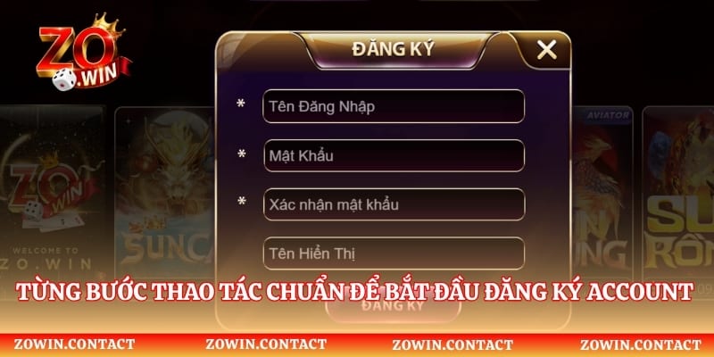 Từng bước thao tác chuẩn để bắt đầu đăng ký account game